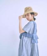 ハンドスモッキングコットンポプリン　2wayベスト